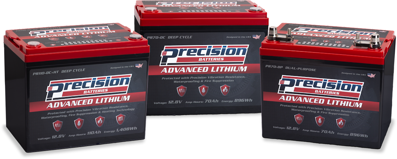 Lithium batteries by Precision